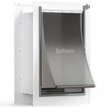 Large Baboni Dog and Cat Door for Walls, Steel Frame with Telescoping Tunnel, Aluminum Lock and Double Flap for Pets Up to 100 Lb