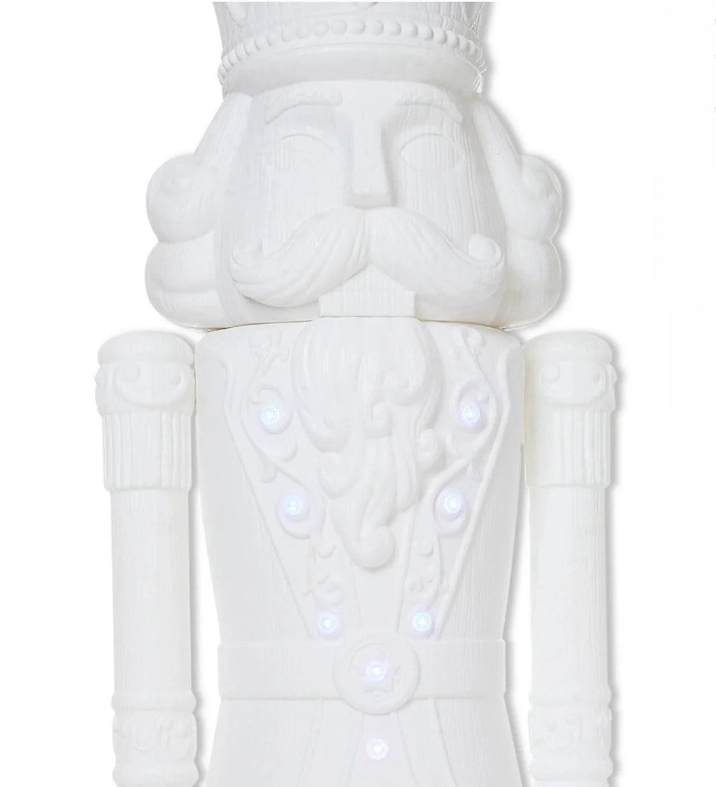 2025 Holiday Time 75-Inch, 6-Foot Nutcracker Christmas Statue with Lights and Music