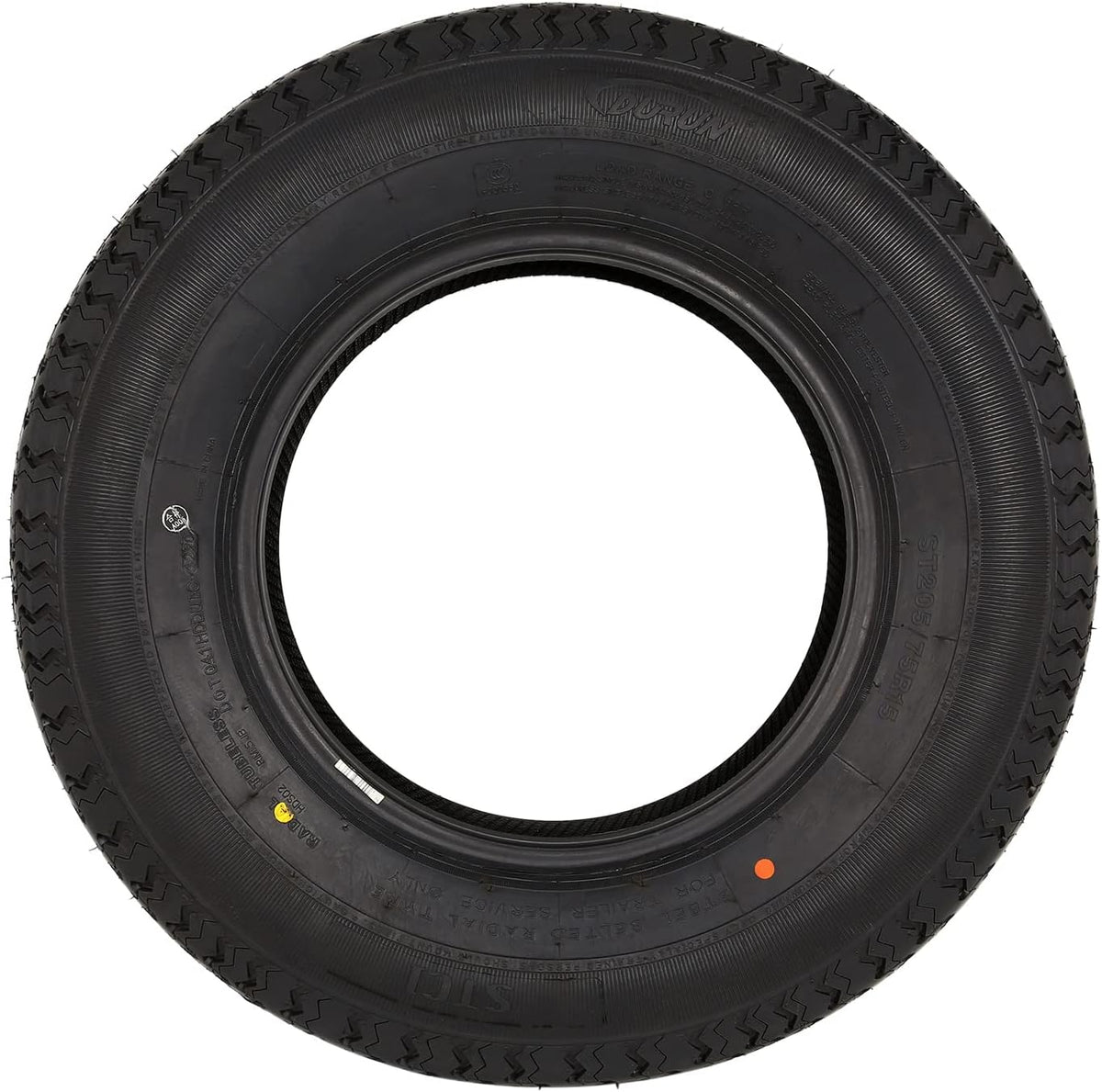 WEIZE 2-Pack ST205/75R15 Radial Trailer Tires, 8-Ply Load Range D