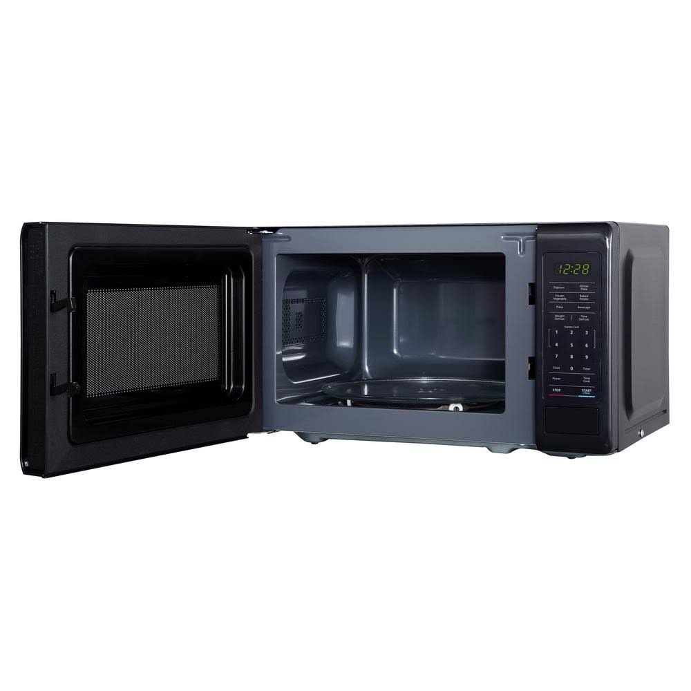 Magic Chef Countertop Microwave, 0.7 Cu. ft., Black with Gray Cavity