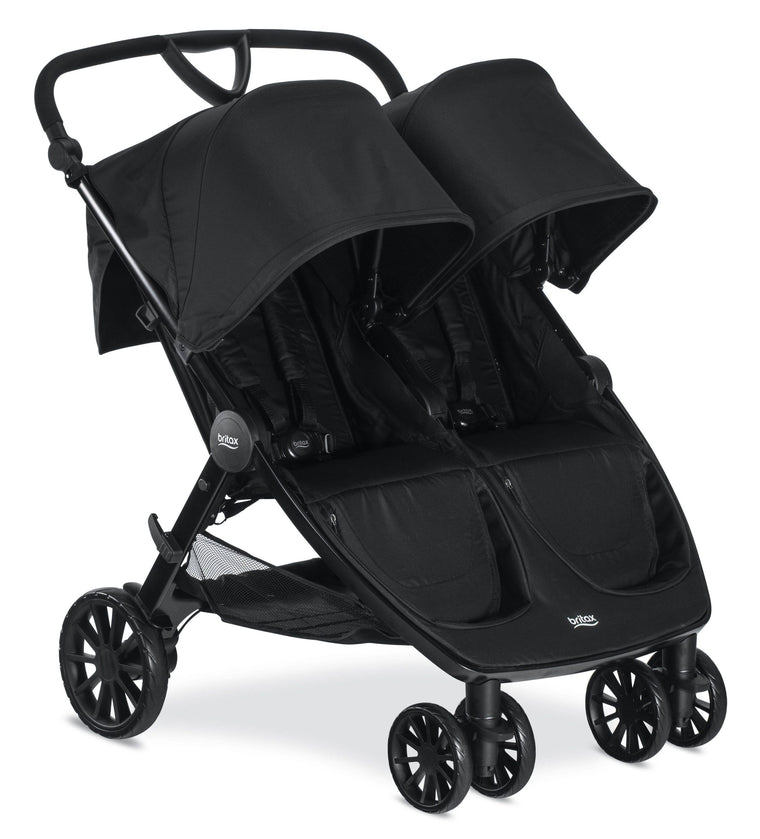 Britax B-Lively Double Stroller in Raven