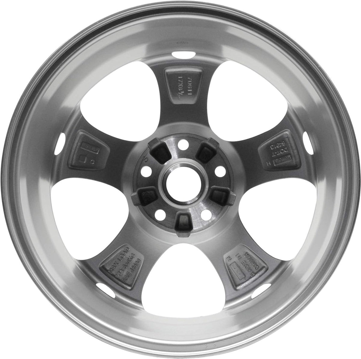 Partsynergy 17-Inch Replica Aluminum Alloy Wheel Rim for 2010-2018 Mazda 5, 5-Lug 114.3mm, 5-Spoke