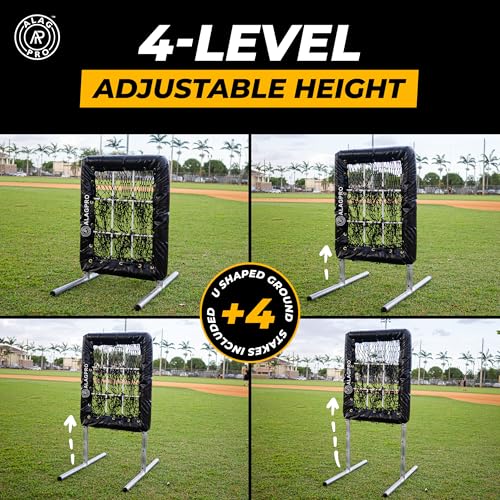ALAGPRO The Original 9-Hole Baseball and Softball Pitching Net with Strike Zone Pocket and Pitching Target