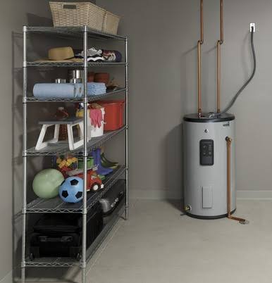 GE Smart Electric Water Heater, 30-Gallon Short Design, Model GE30S10BLM