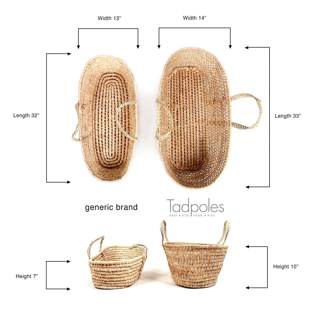 Tadpoles Organic Moses Basket Crafted from All-Natural Materials