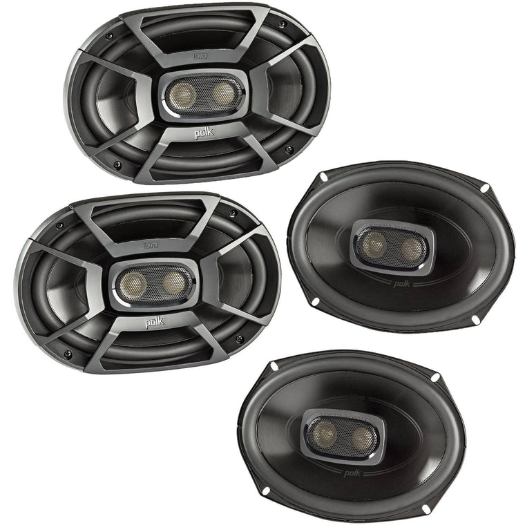 Polk DB692 Marine Coaxial Speakers, 450 Watt 3-Way Car and Boat Stereo Audio System, 2-Pack