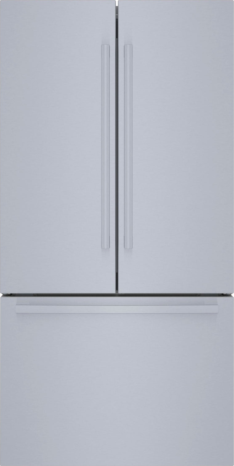 Bosch 800 Series Smart Refrigerator, 21 Cu. Ft. French Door Counter-Depth Design, Stainless Steel