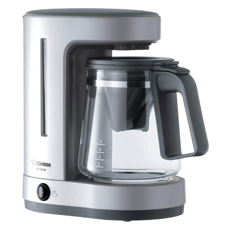 Zojirushi EC-DAC50 Zutto 5-Cup Drip Coffeemaker with Compact Silver Design
