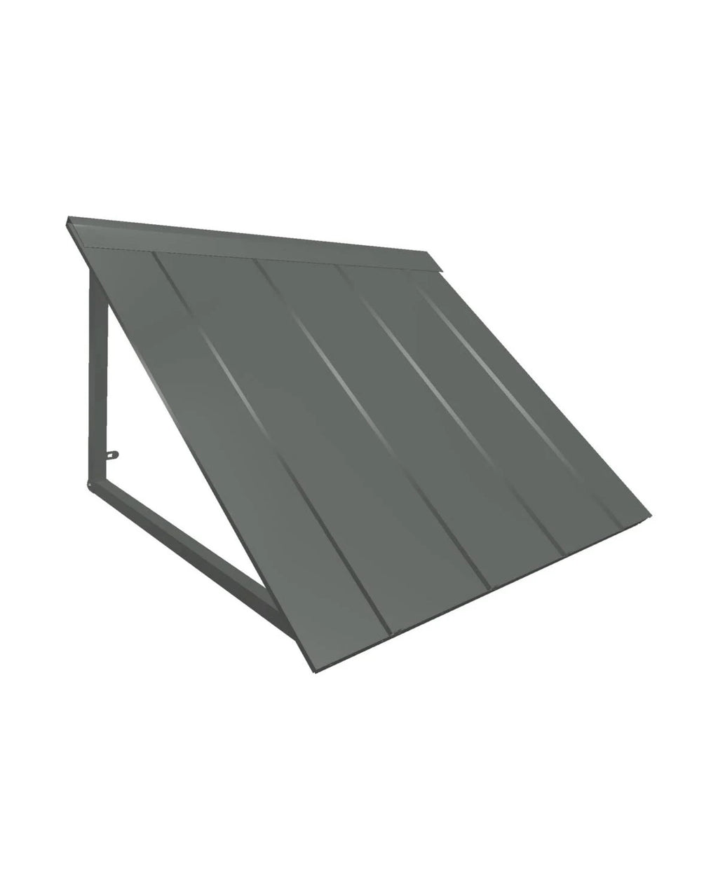 Awntech Houstonian 7-Foot Copper Metal Standing Seam Awning, H23-US-7COP, 92 x 24 x 36 Inches