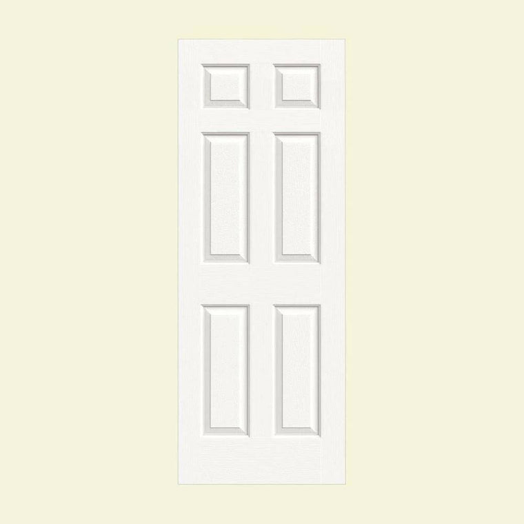 JELD-WEN Colonist Interior Door Slab, 24 in. x 80 in., White Painted Textured Molded Composite MDF