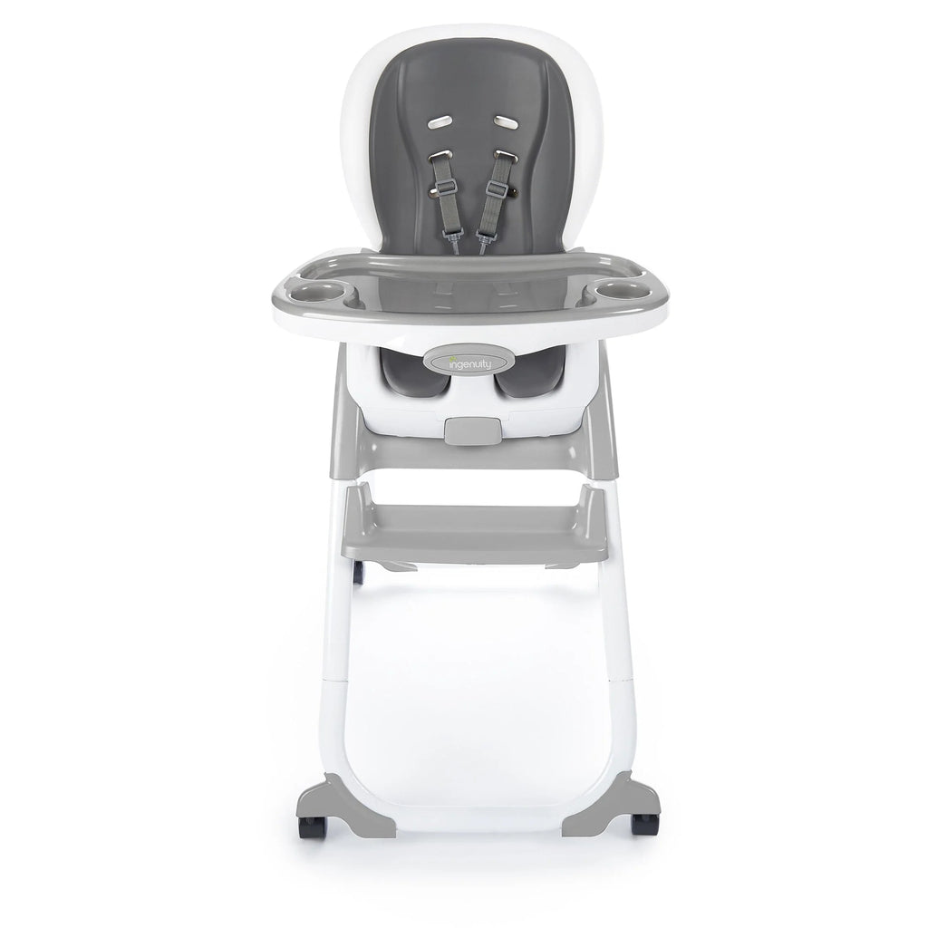 Ingenuity SmartClean Trio Elite Convertible Seating System, 3-in-1 High Chair, Toddler Chair and Booster Seat, Slate