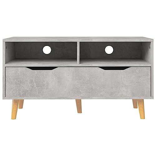 35.4 x 15.7 x 19.1 Inch High-Gloss White TV Stand with Storage Cabinet, Engineered Wood Low Console for Small Living Rooms, Bedrooms and Offices