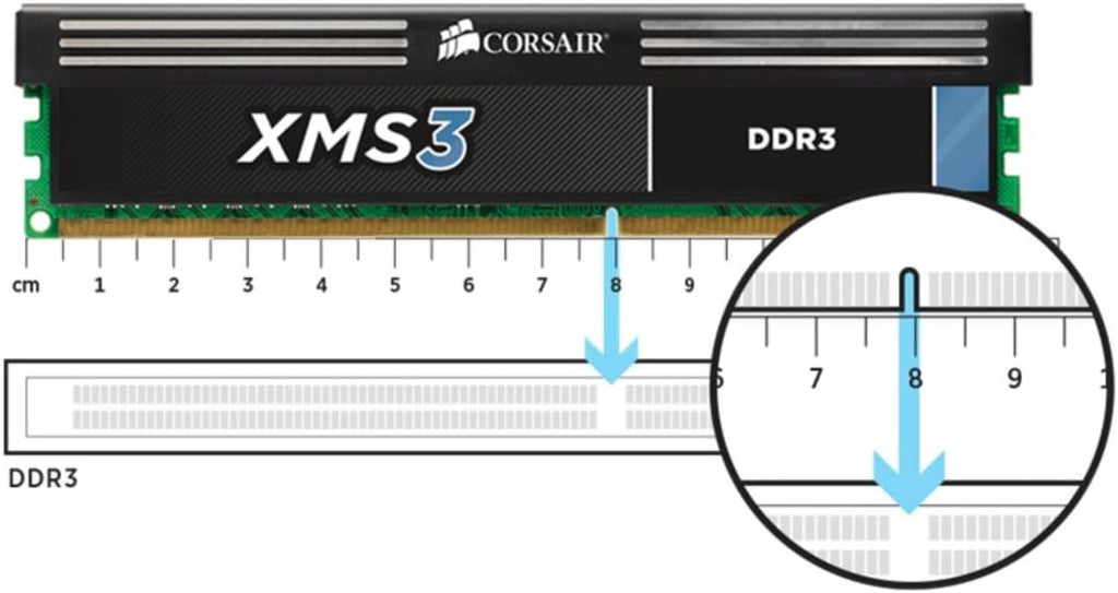 Corsair XMS3 16GB DDR3 1600MHz Desktop Memory Kit, 2 x 8GB, PC3-12800, 240-Pin Dual Channel, CMX16GX3M2A1600C11