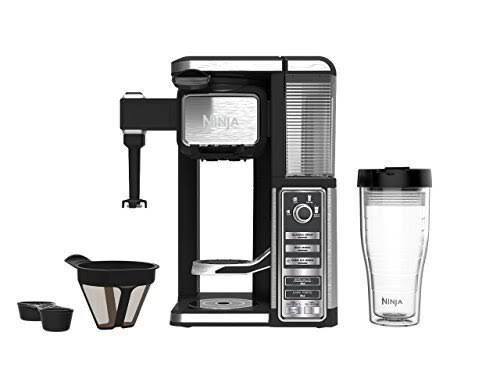 Ninja Pod-Free Coffee Maker with Auto-iQ, Hot & Iced Brewing, Built-In Milk Frother, 5 Brew Styles and Water Reservoir