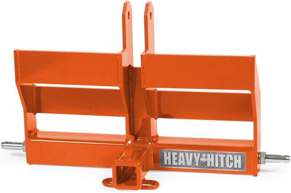 Category 1 3-Point Hitch Receiver Drawbar with Dual Weight Bracket, Green