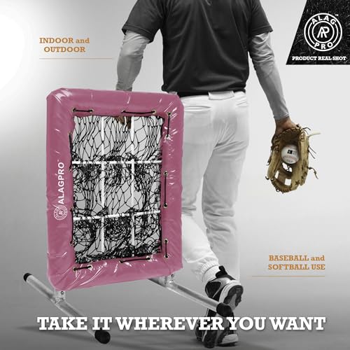 ALAGPRO The Original 9-Hole Baseball and Softball Pitching Net with Strike Zone Pocket and Pitching Target