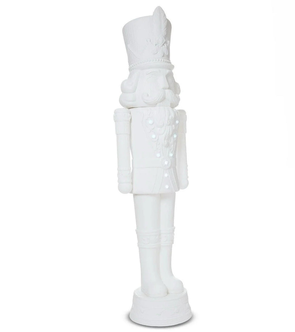 2025 Holiday Time 75-Inch, 6-Foot Nutcracker Christmas Statue with Lights and Music