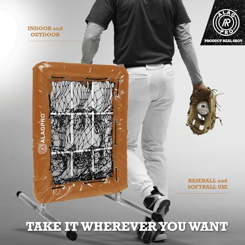 ALAGPRO The Original 9-Hole Baseball and Softball Pitching Net with Strike Zone Pocket and Pitching Target