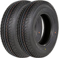 WEIZE 2-Pack ST205/75R15 Radial Trailer Tires, 8-Ply Load Range D
