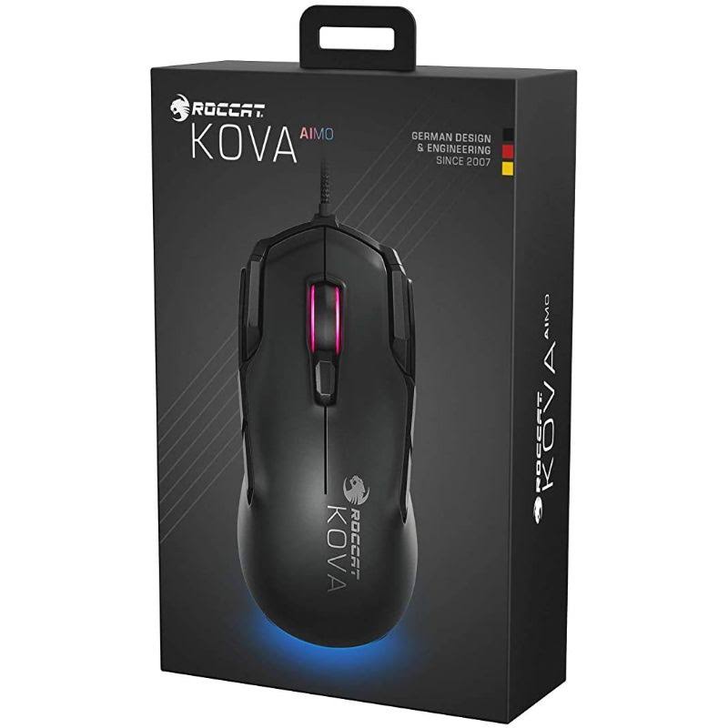 Roccat Kova Aimo Gaming Mouse with Pure Performance Design, Black