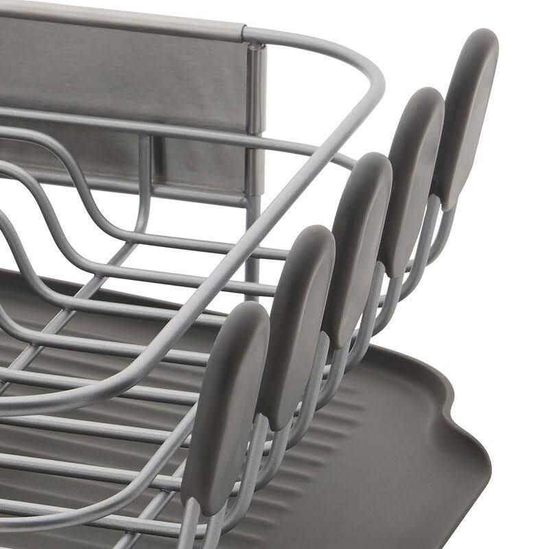 Black KitchenAid Compact Dish Rack, Crafted from Stainless Steel, 16.06-Inch