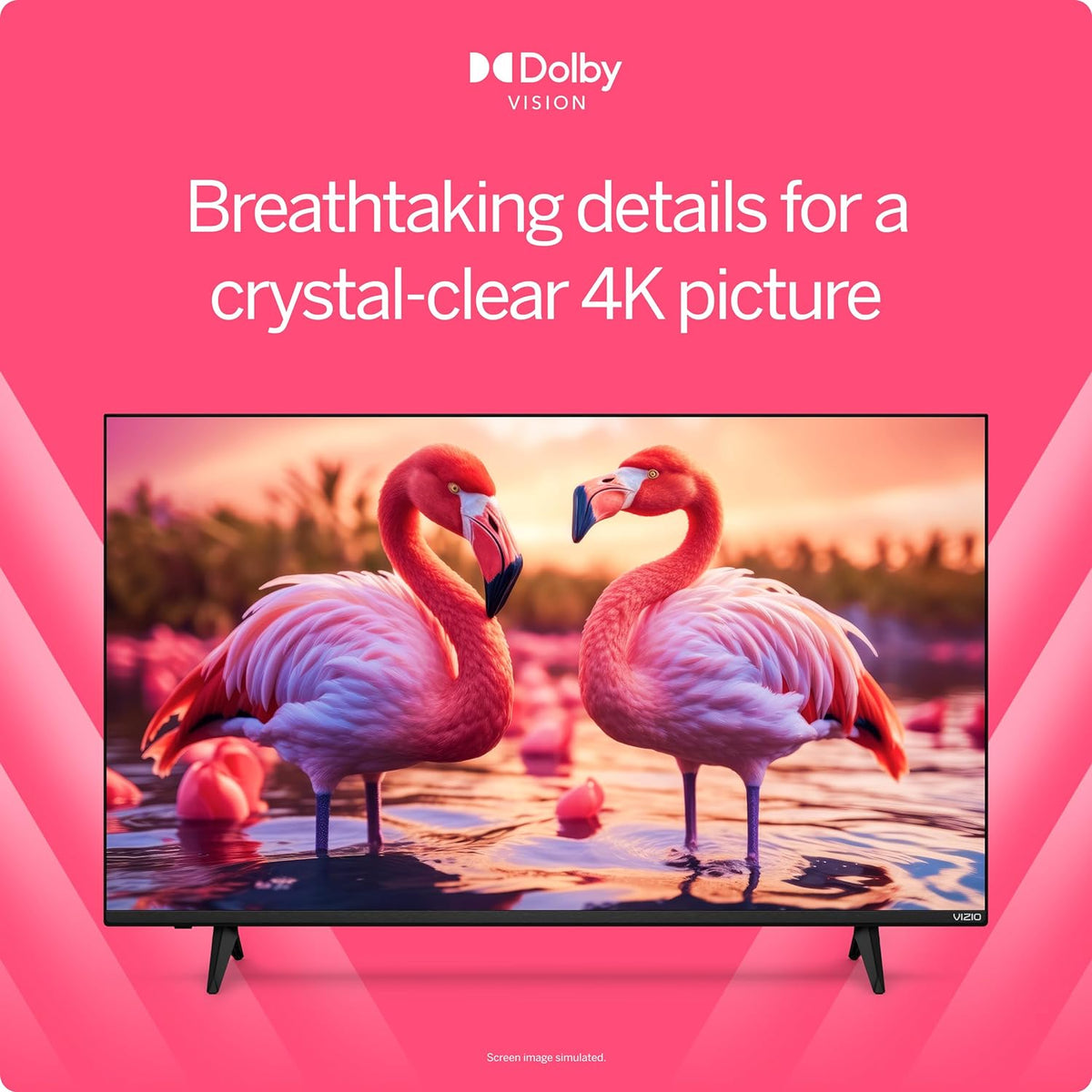 VIZIO 50-Inch 4K HDR Smart TV with Dolby Vision, HDR10+, WiFi 6 ?C, Renewed