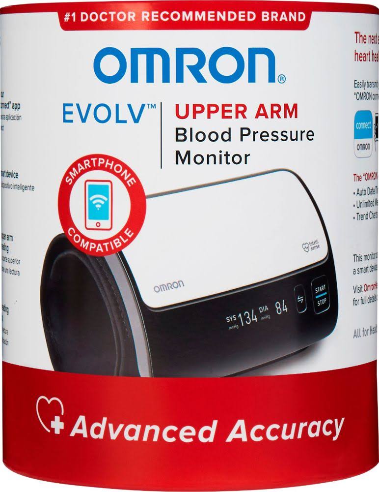 Omron Evolv Wireless Upper Arm Blood Pressure Monitor in Black/White