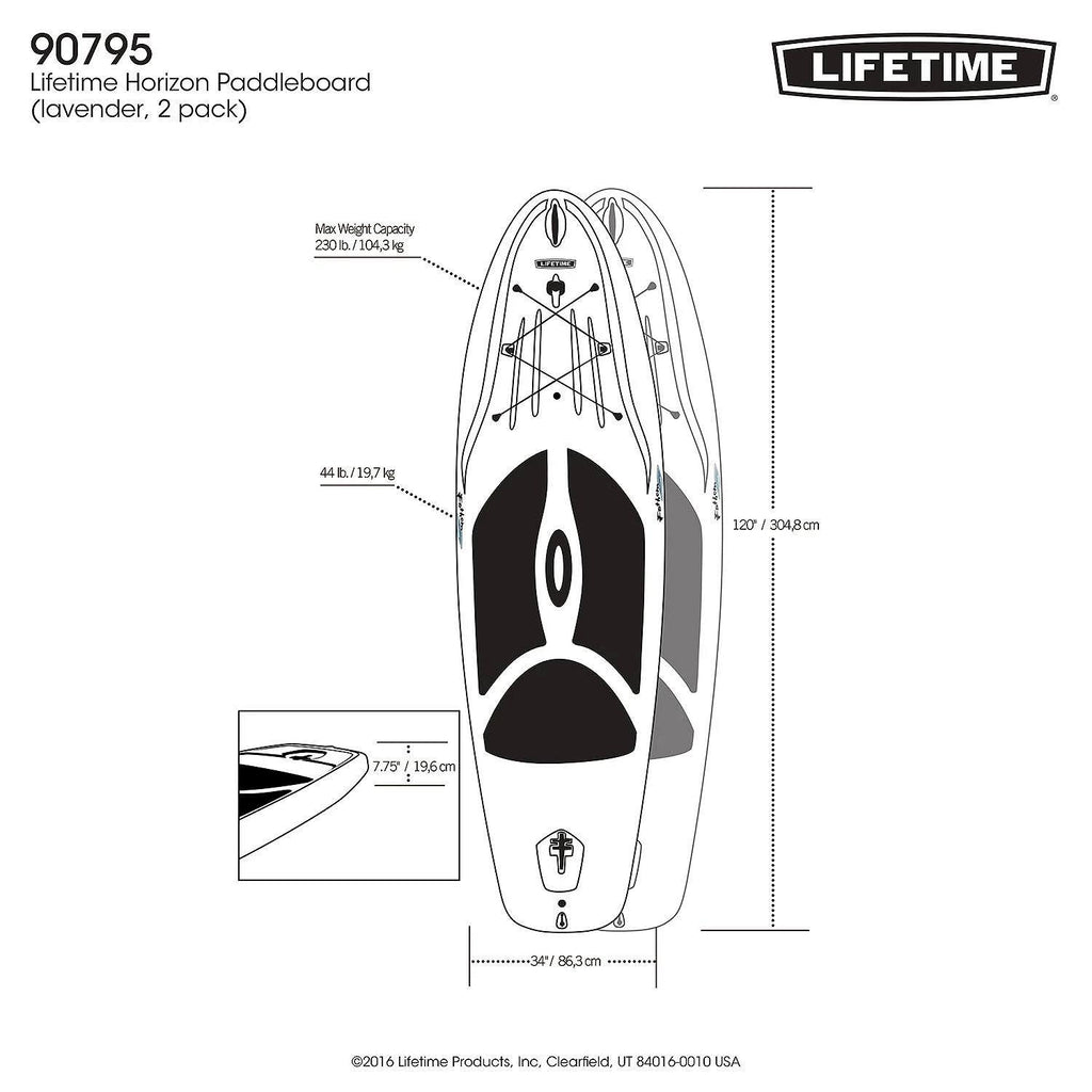 Lifetime Horizon 100 Stand-Up Paddleboard with Included Paddle