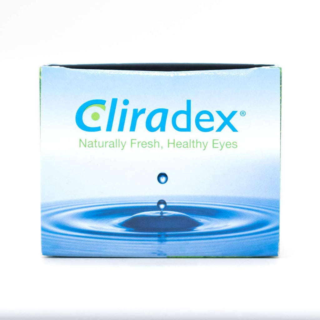 Cliradex Natural Cleansing Towelettes with Tea Tree Oil Extract for Face, Eyelashes and Eyelids, Wipes for Demodex, Blepharitis, MGD and Red, Irritated Eyelids