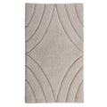 Knightsbridge Diamond 220 GSF Non-Skid Bath Rug, 17 x 24 Inches, Ivory