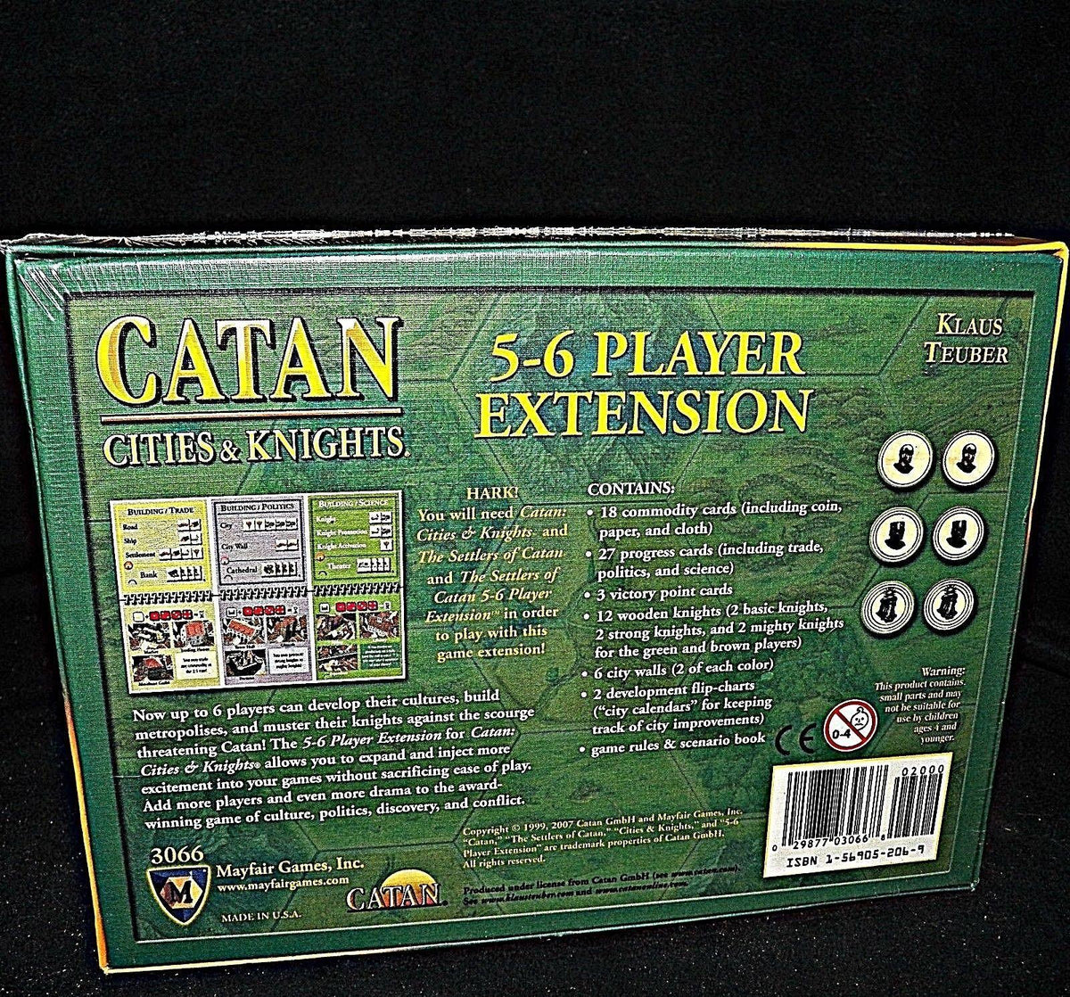 Catan Cities & Knights Extension for 5-6 Players