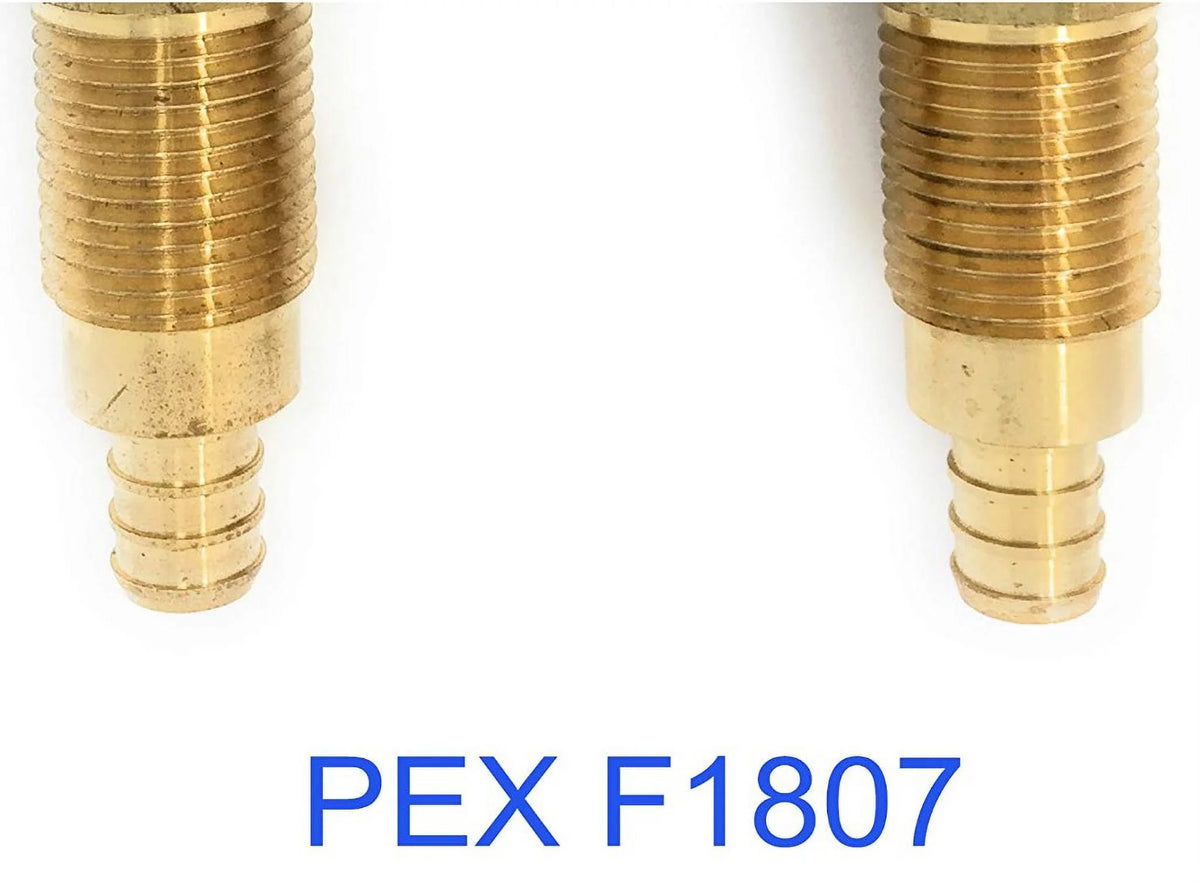 Washing Machine Outlet Box and Valve Assembly Kit with Water Hammer Arrestor, 1/2 F1807 PEX x 3/4 MHT Hose Male Connector, Lead-Free Copper Risers, Long Shank and Easy Shutoff