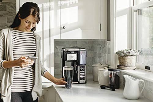 Ninja Pod-Free Coffee Maker with Auto-iQ, Hot & Iced Brewing, Built-In Milk Frother, 5 Brew Styles and Water Reservoir