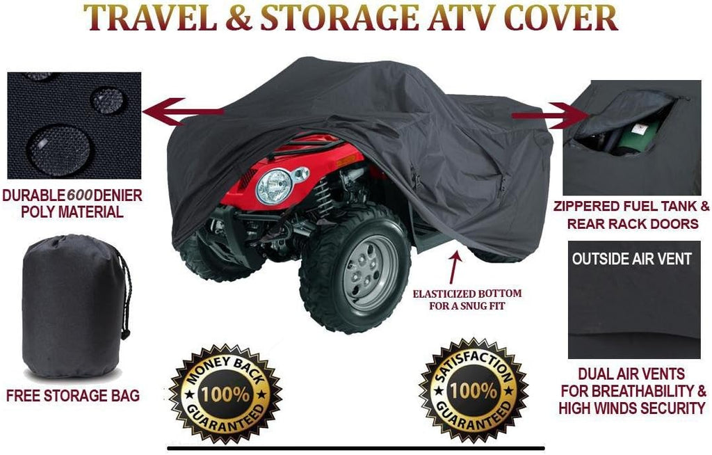 Heavy-Duty All-Weather ATV Cover for 2002-2006 Cannondale Blaze 440 Quad, Reinforced Protection for All-Terrain Vehicles
