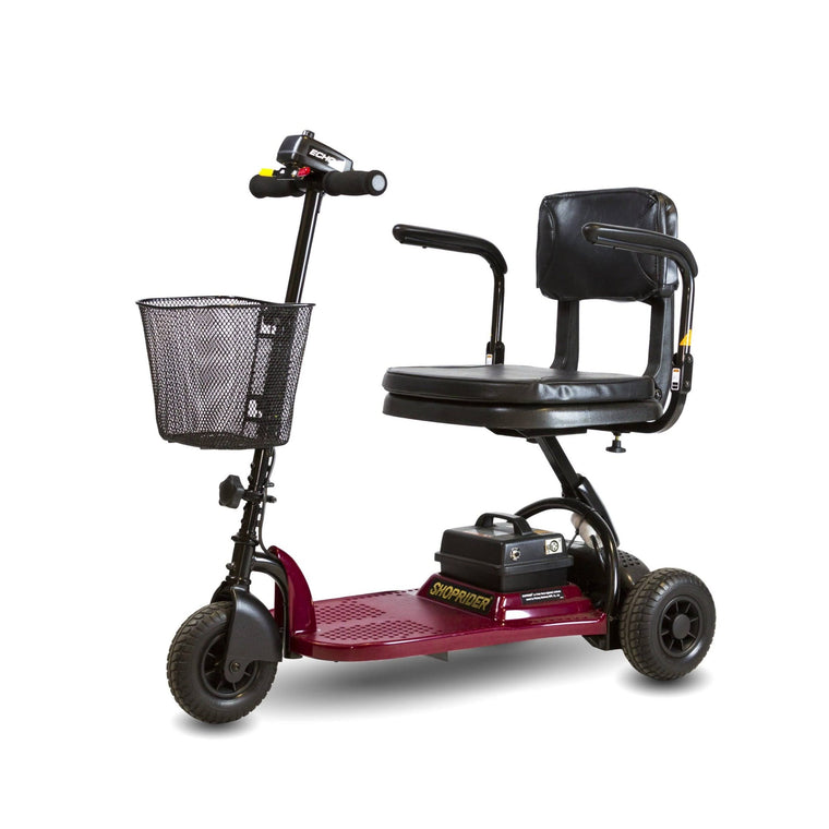 Shoprider Echo Three-Wheel Mobility Scooter in Red