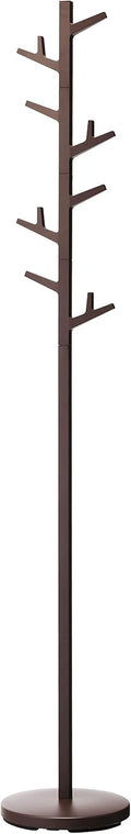 Yamazaki Home White Standing Coat and Hat Rack, Tree-Style Design, One Size