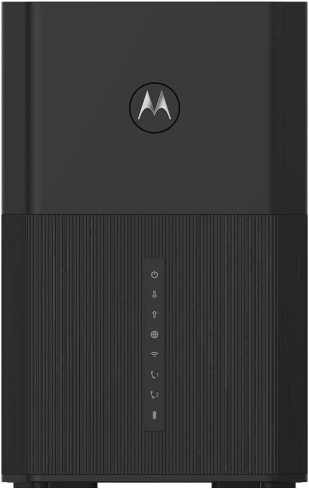 Motorola MG8725 DOCSIS 3.1 Cable Modem with Built-In WiFi 6 AX6000 Router, Up to 6000 Mbps