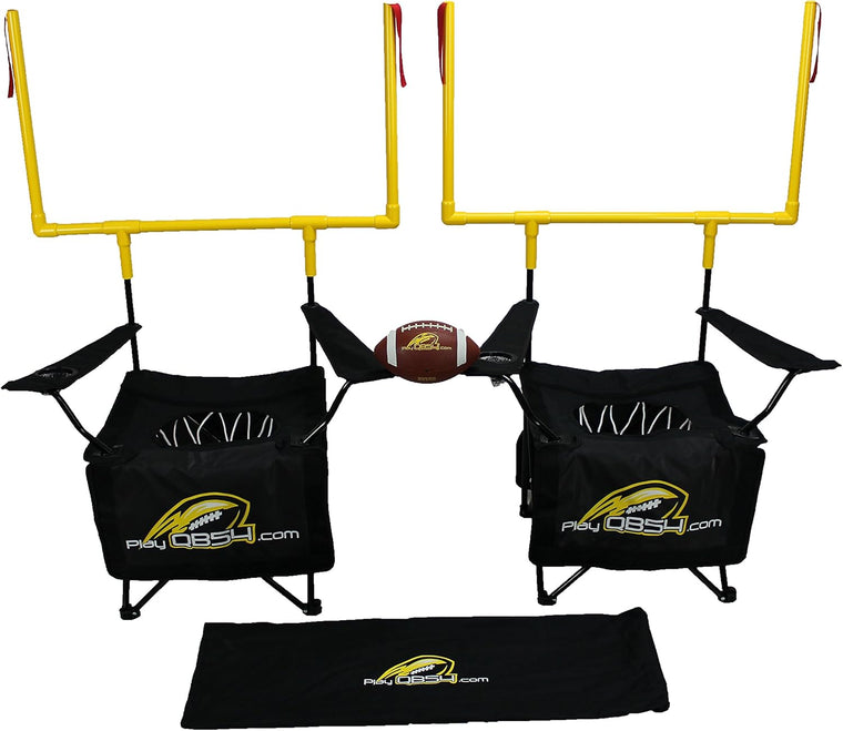 QB54 Outdoor Football Toss Yard Game Set for Tailgating, Backyard, Beach, Park, Tournaments and Sports Training