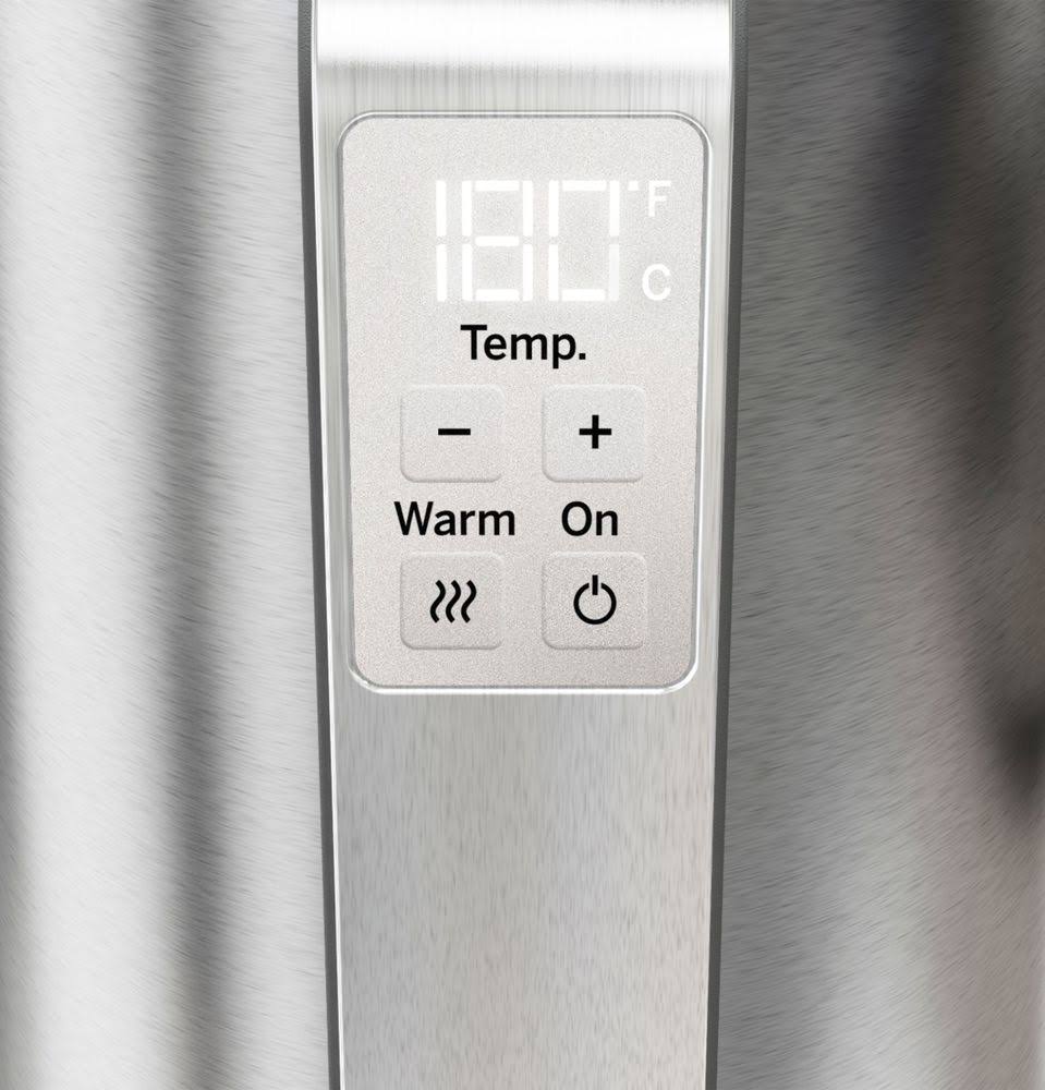 GE Cool Touch Stainless Steel Kettle with Digital Controls, G7KD15SSPSS