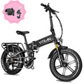 VITILAN i7 Pro Folding Electric Bike for Adults with 750W BAFANG Motor, Fat Tires, Full Suspension, Removable 16AH/20AH Cell Battery & 8-Speed Drivetrain